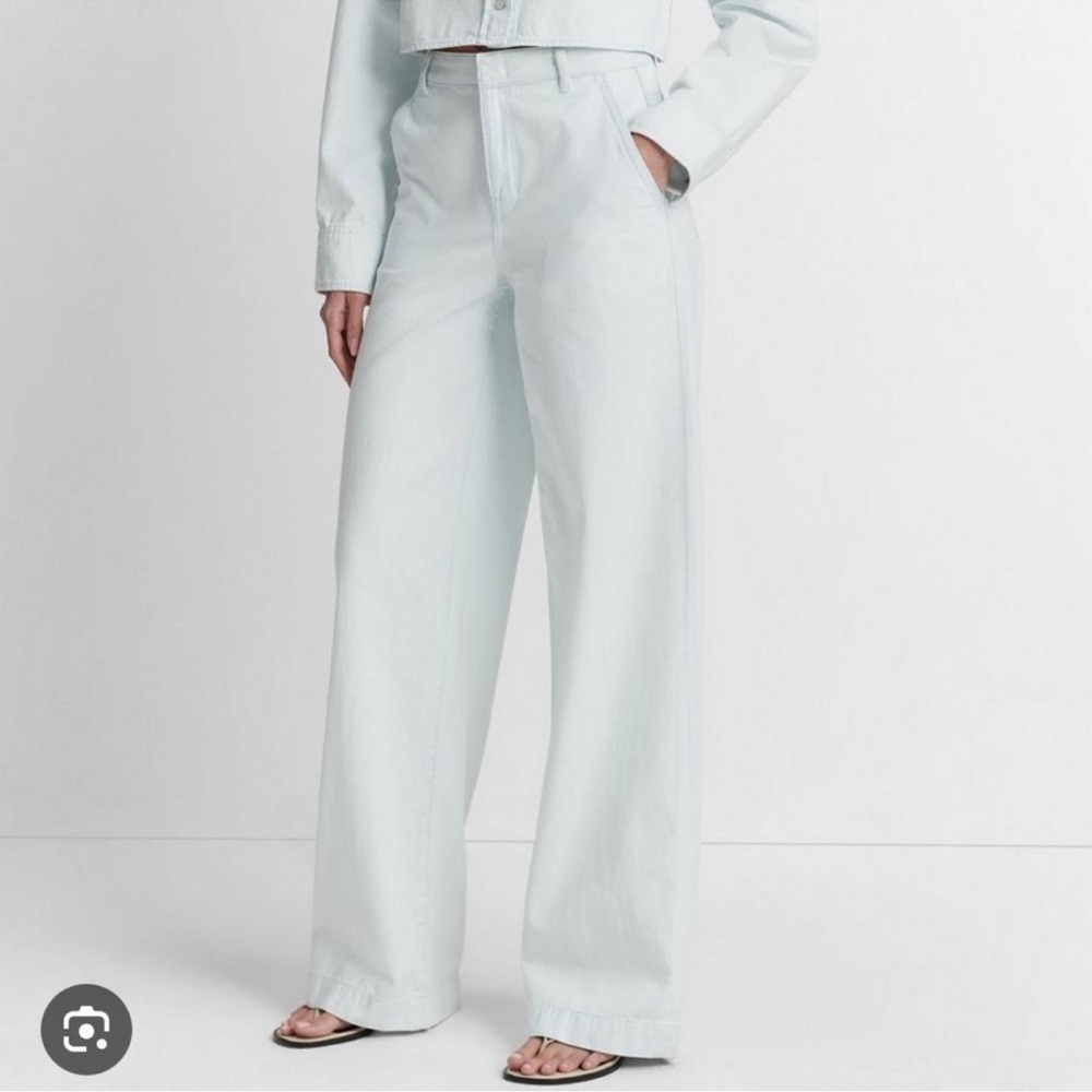 Vince Washed Japanese Cotton Wide Leg super soft 
Trousers 25 BNWT